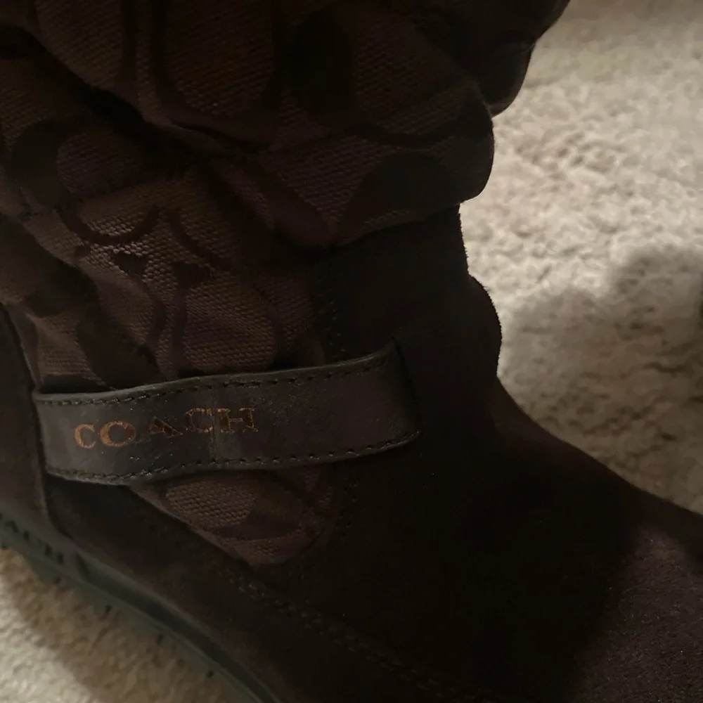 Coach Juniper Suede Boot Style A7311 brown. Size 7. - Picture 7 of 11